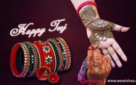 Happy Hariyali Teej 2025: Teej Wishes, Images, Greetings, Quotes