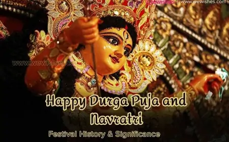 Happy Durga Puja and Navratri Festival History & Significance 2025