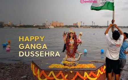 Happy Ganga Dussehra 2024 Wishes, Dwar Patra, Quotes, Messages, Greetings, Images, Status to Share Happy Ganga Dussehra 2024 Wishes, Dwar Patra, Quotes, Messages, Greetings, Images, Status to Share