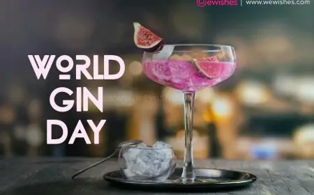 Happy Wishes World Gin Day 2024 Quotes| Messages| Greetings| Posters| Status| Images to Share
