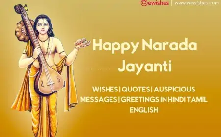 Happy Narada Jayanti 2025 Wishes | Quotes| Auspicious Messages | Greetings in Hindi Tamil English Happy Narada Jayanti 2025 Wishes | Quotes| Auspicious Messages | Greetings in Hindi Tamil English