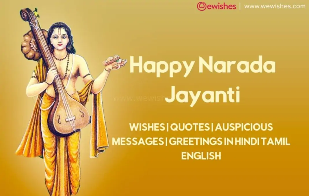 Happy Narada Jayanti 2025 Wishes | Quotes| Auspicious Messages | Greetings in Hindi Tamil English