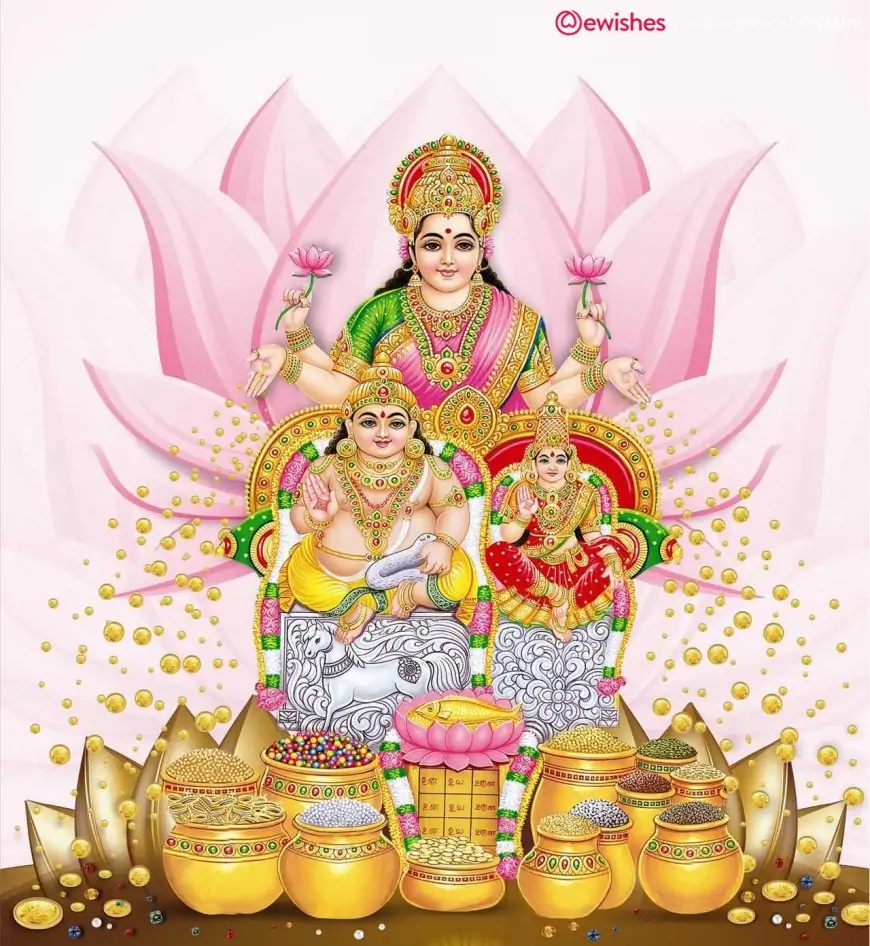 Happy Kuberdev Laxmi Images On Dhanteras Deepawali (2023) With Mantras, Wishes