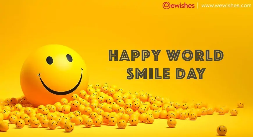 Happy World Smile Day (2024) Wishes, Quotes, Greetings -Cheers face on Pleasure Day (07 October)