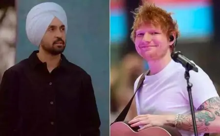 Ed Sheeran and Diljit share a video of their concert stage interaction: One Love