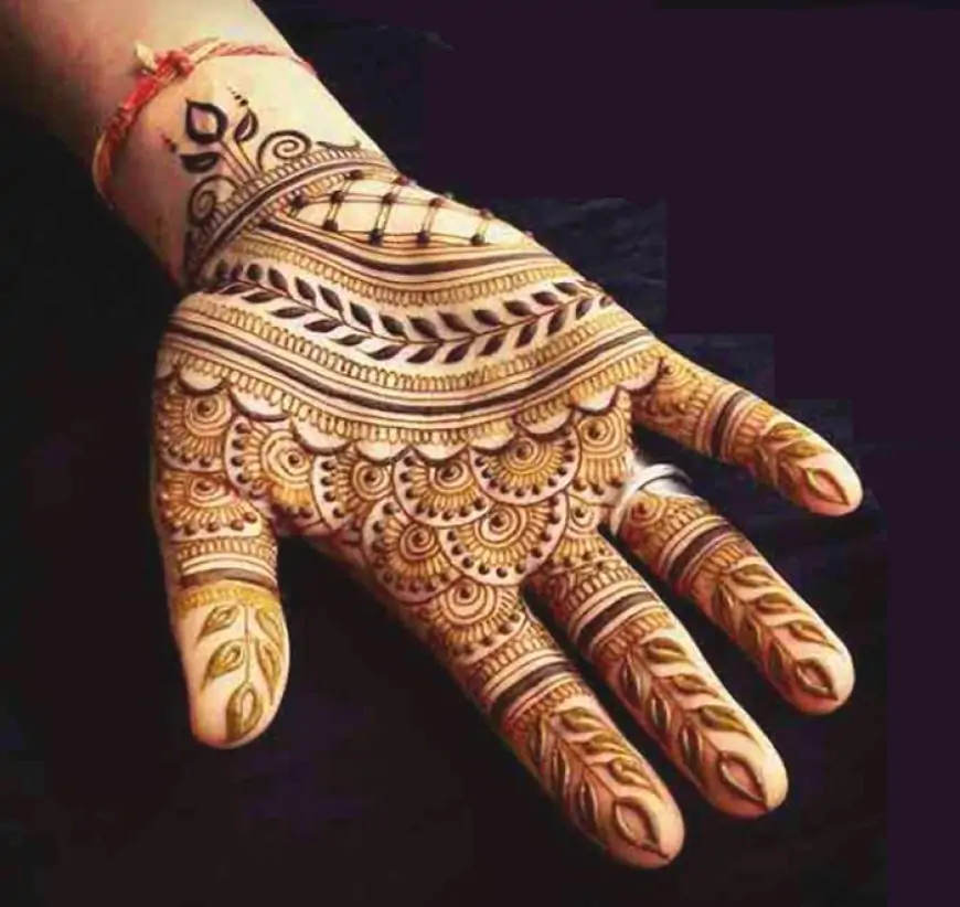 new picture of Boys Mehndi Design