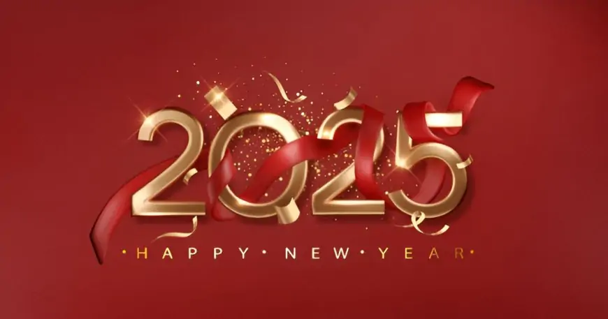 new year ringtone, banner, poster