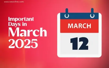 Important Days in March 2025: National and International Important Days in March 2025: National and International