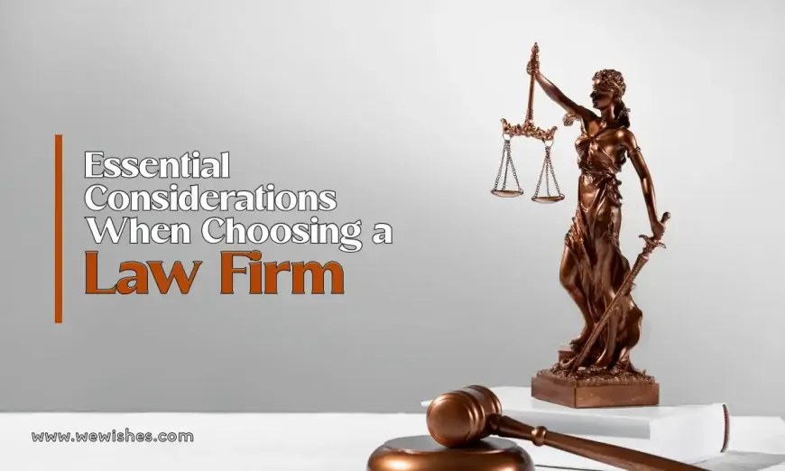 Essential Considerations When Choosing a Law Firm