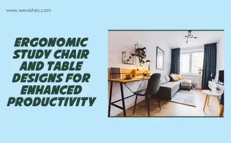 Ergonomic Study Chair and Table Designs for Enhanced Productivity