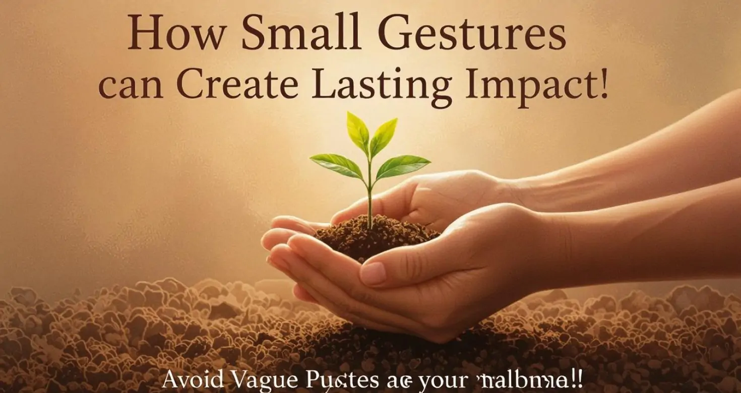 How Small Gestures Can Create Lasting Impact