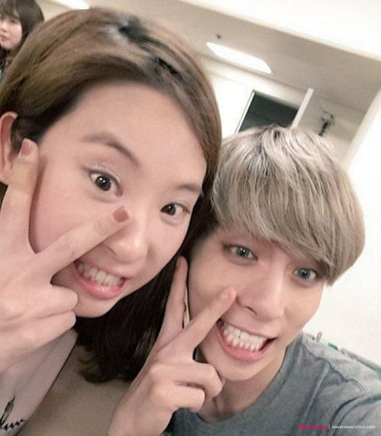 Jonghyun with his Sister