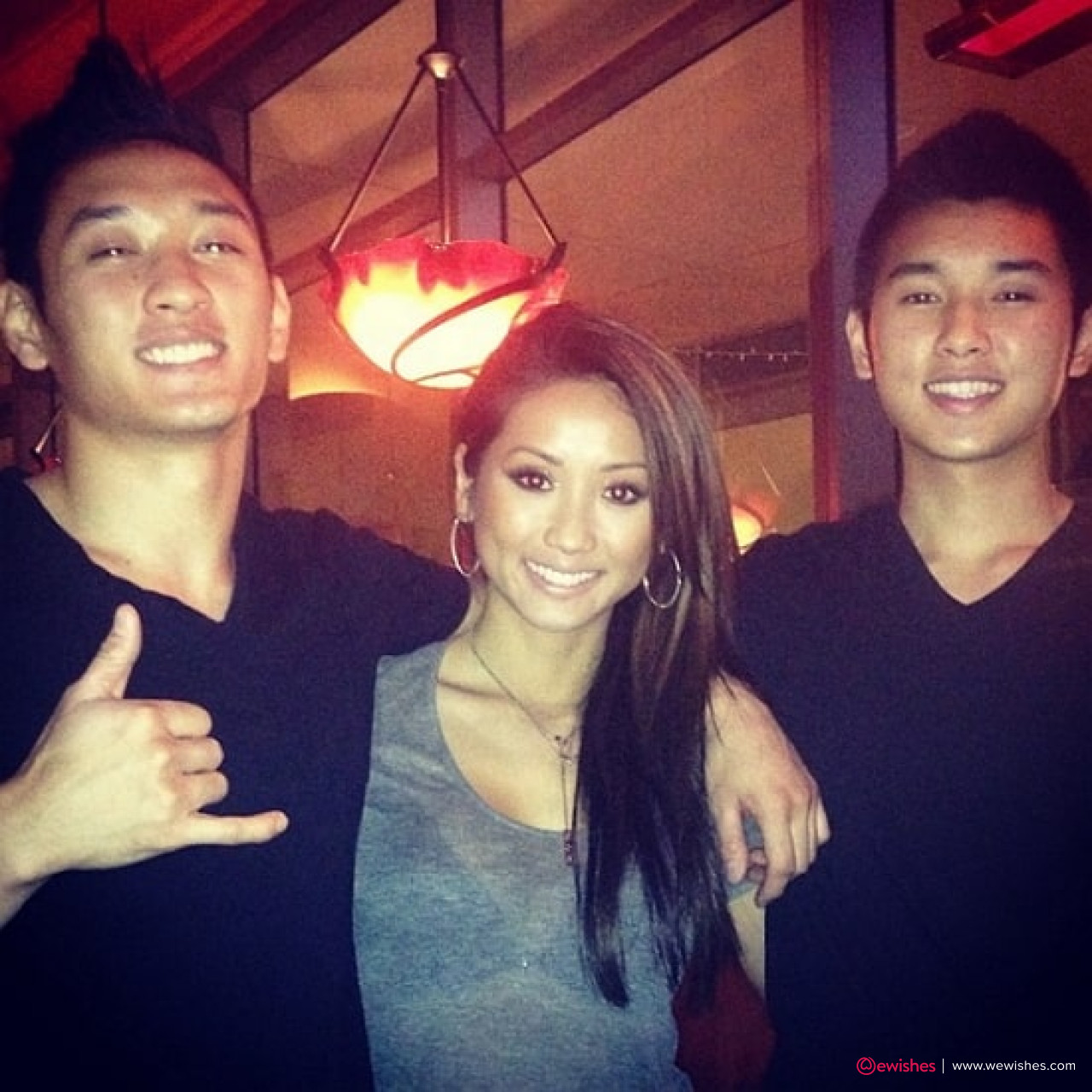 Brenda Song with her Brother