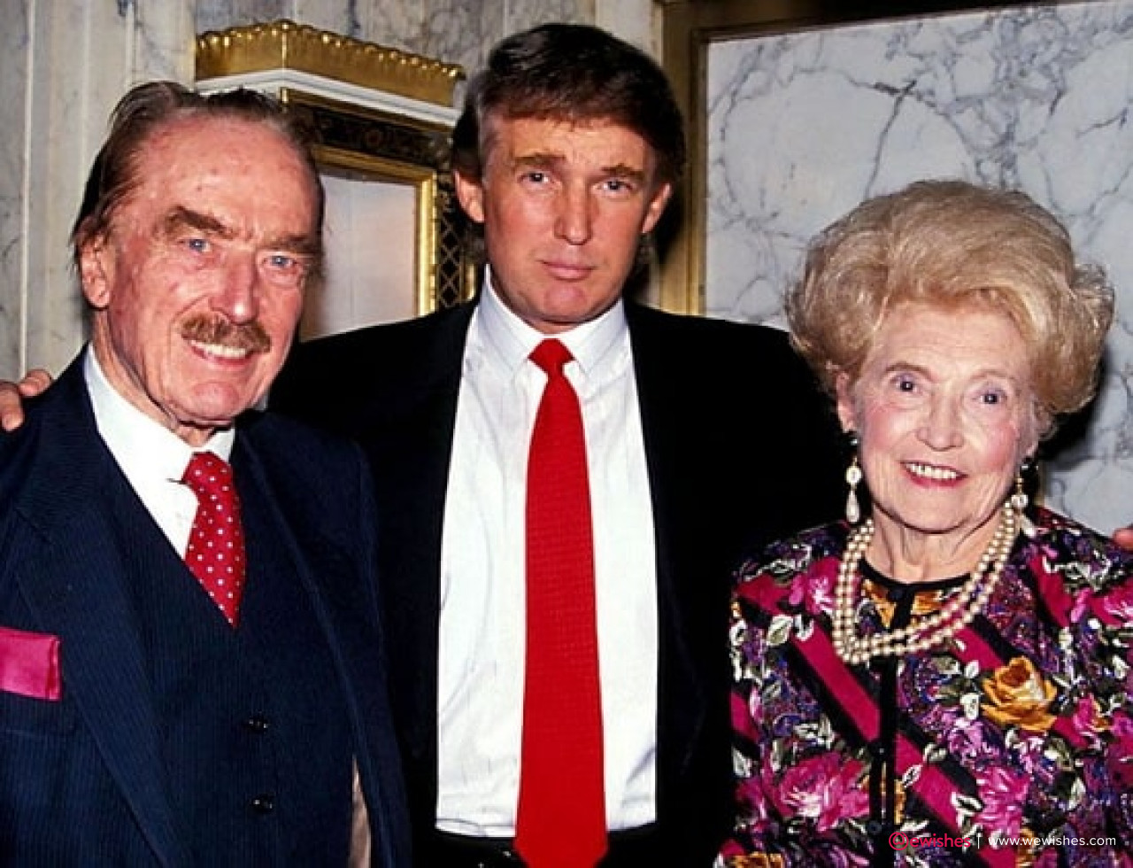 Donald Trump with his Parents