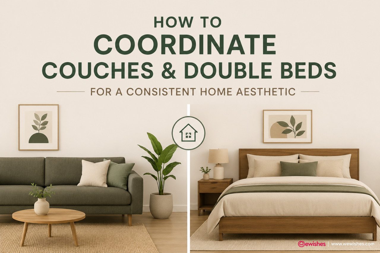 How to Coordinate Couches and Double Beds for a Consistent Home Aesthetic
