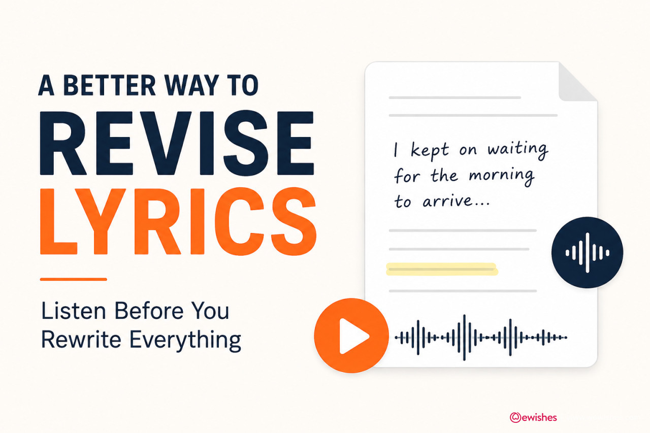 A Better Way to Revise Lyrics: Listen Before You Rewrite Everything