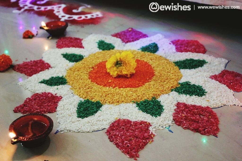 Flower Rangoli Design