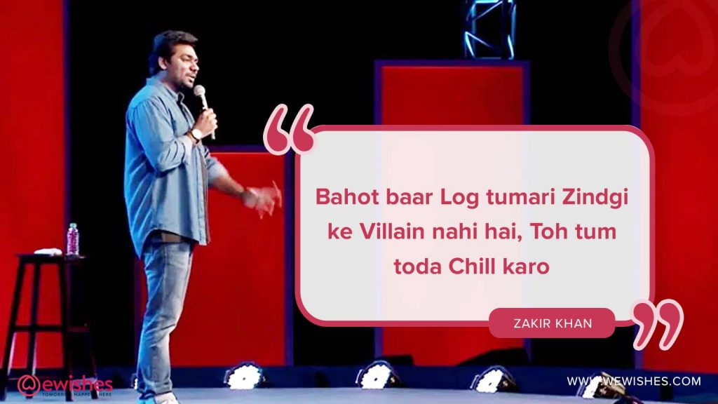 Zakir khan, Quotes, Haq se single