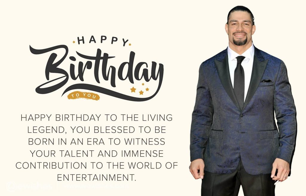 Roman Reigns birthday wishes