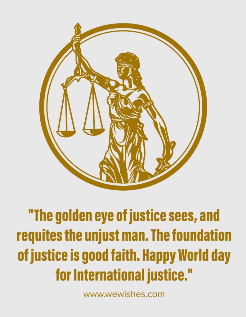 World Day for International Justice Quotes