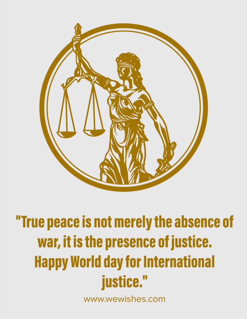 World Day for International Justice Quotes