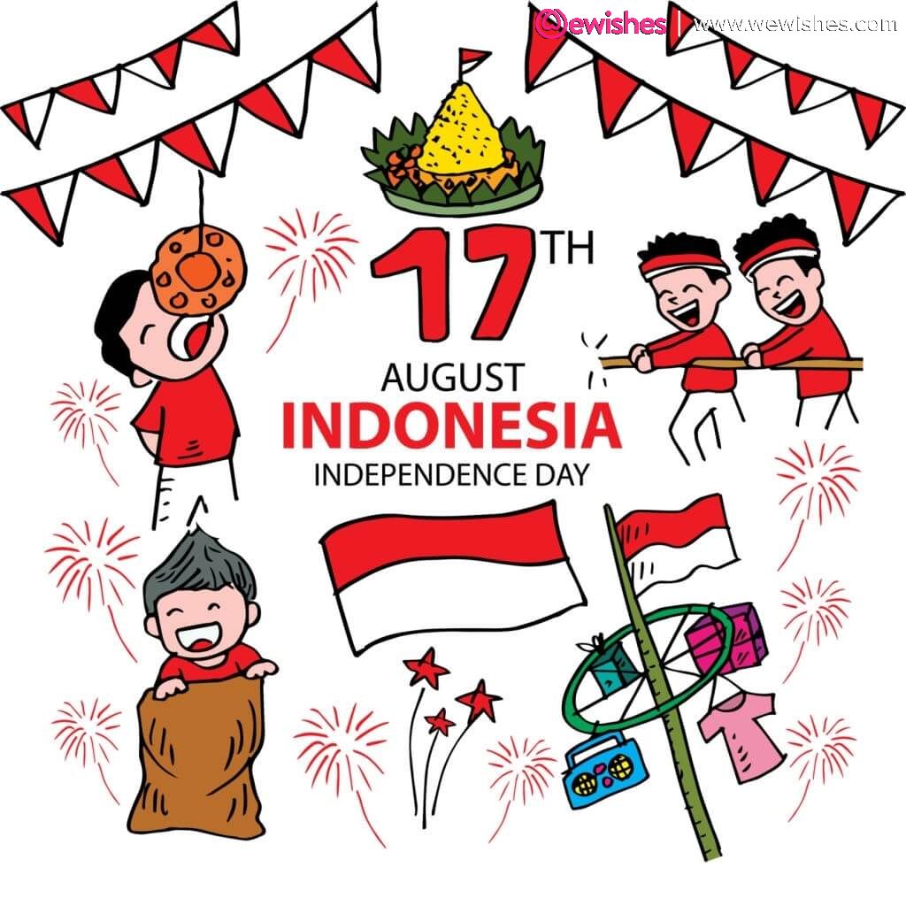 Happy Indonesia Independence Day, Poster, Quotes, Wishes