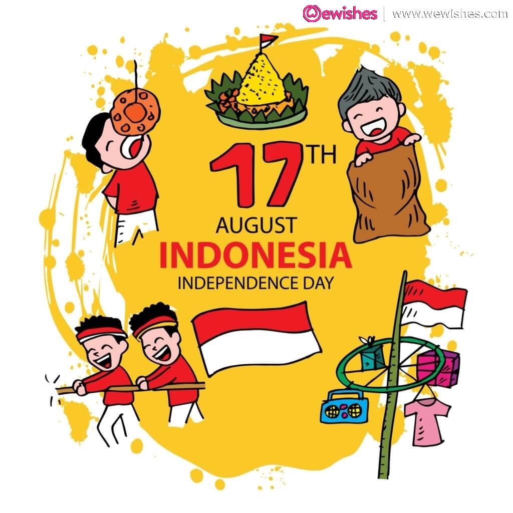 Happy Indonesia Independence Day, Poster, Quotes, Wishes