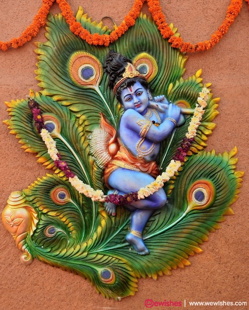 Indian Hindu God Little Krishna