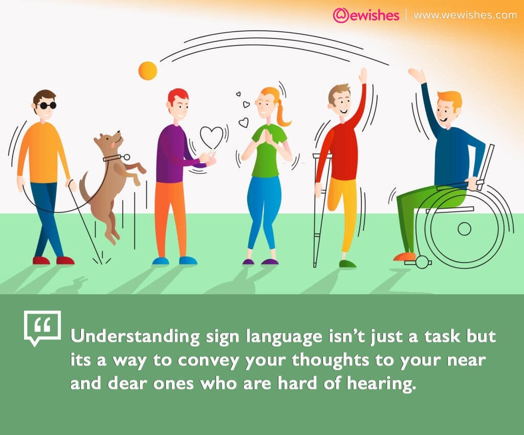Sign language Quotes wishes