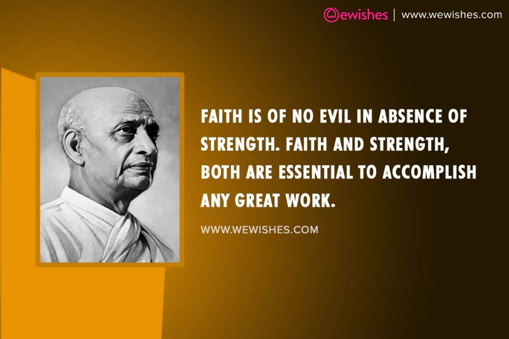 Sardar Patel Quotes