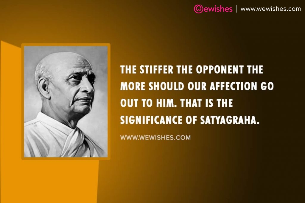 Sardar Patel Quotes