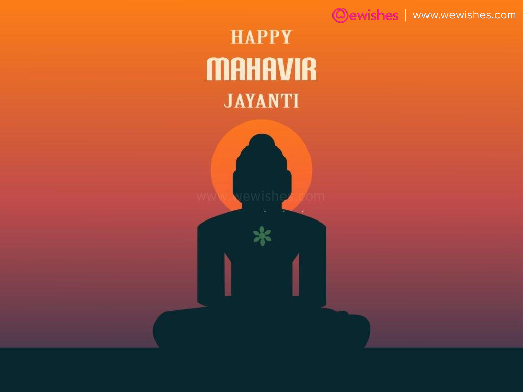 6 April,Happy Mahavira Jayanti illustration 