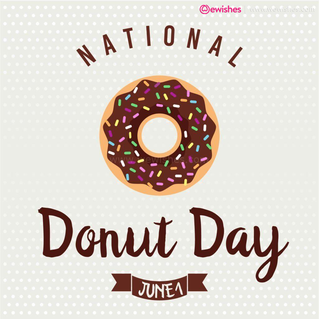 National Donut Day card or background. vector illustration.