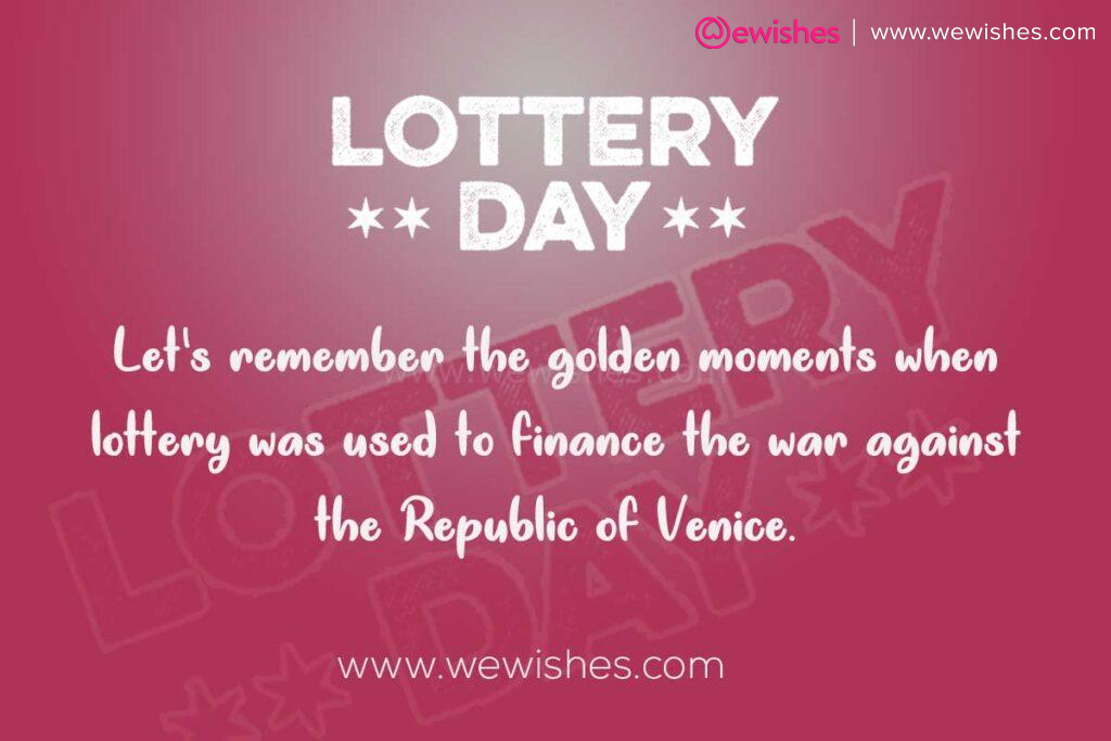 Happy International Lottery Day