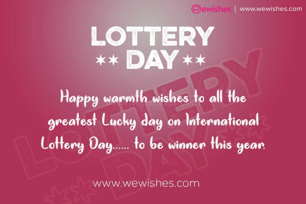 Happy International Lottery Day