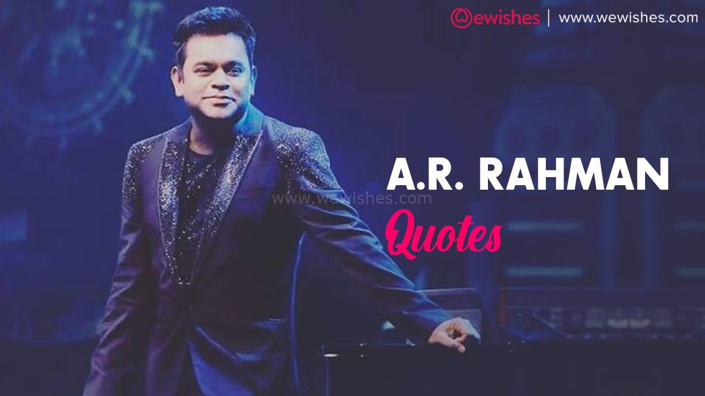 Top A.R. Rahman Quotes