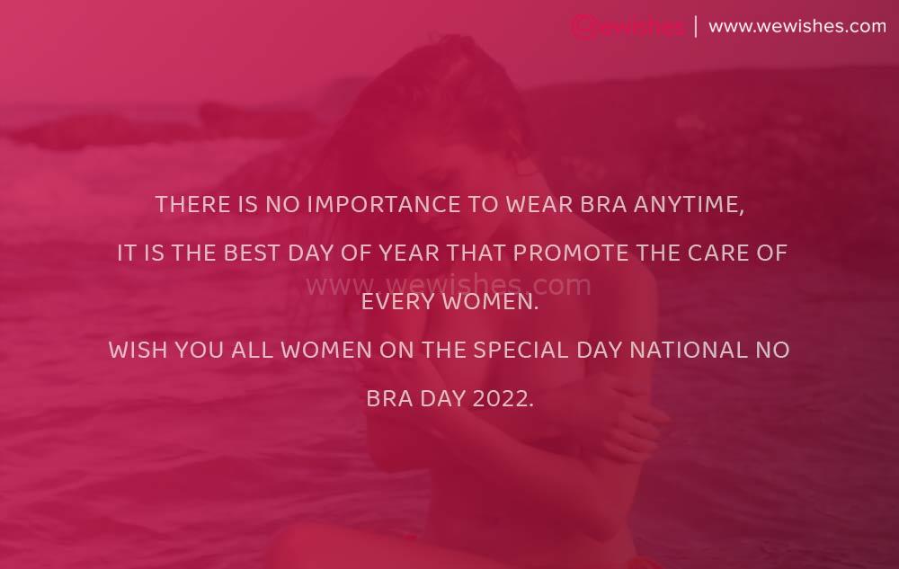 Happy National No Bra Day 2023 Wishes Quotes Greetings Posters