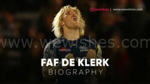 Faf de Klerk Wiki, Biography, Age, Height, Wife & More – We Wishes