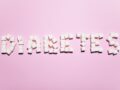 diabetes text on pink background